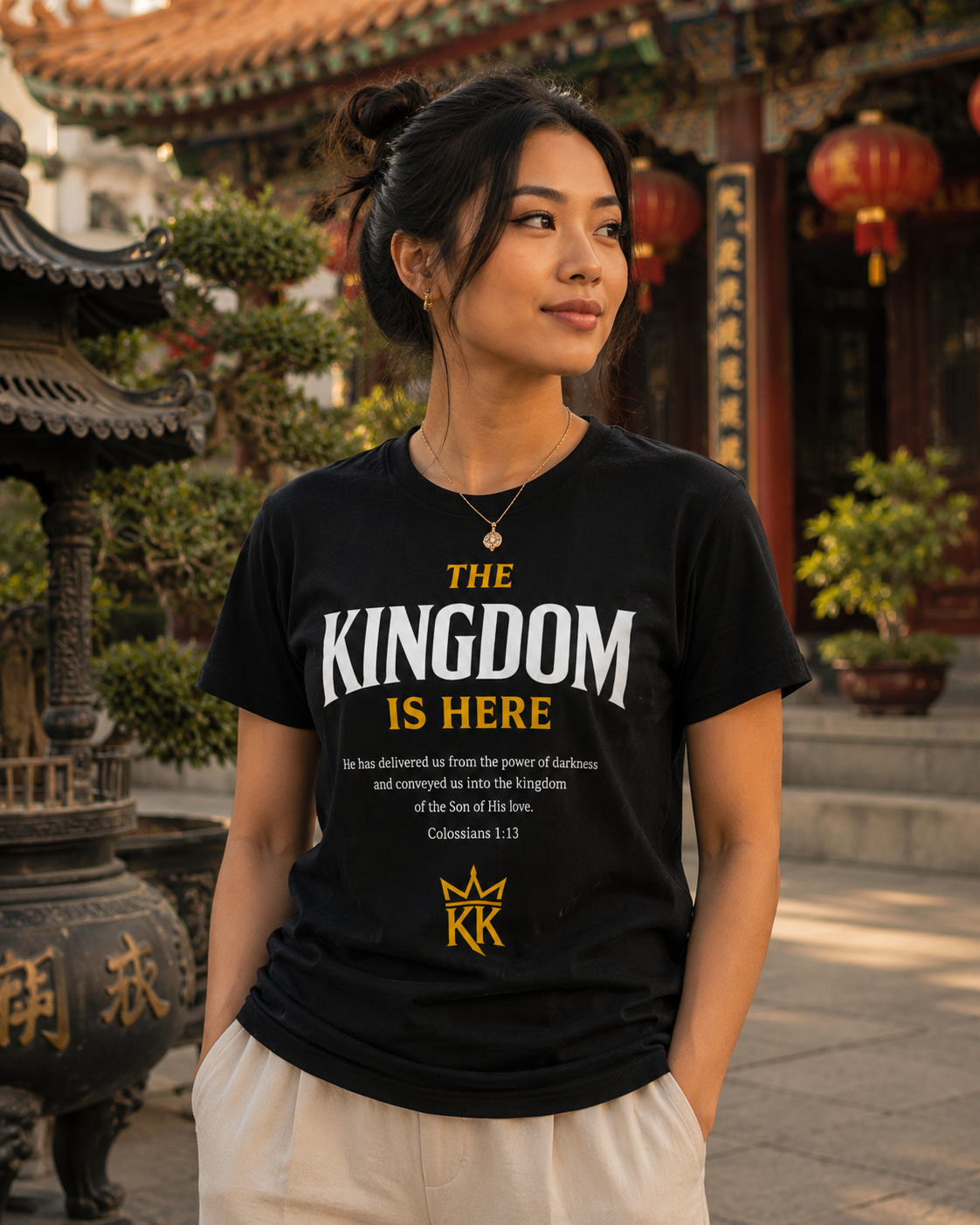 The Kingdom Is Here Tee — Colossians 1:13 | Kingdom Kame Garments