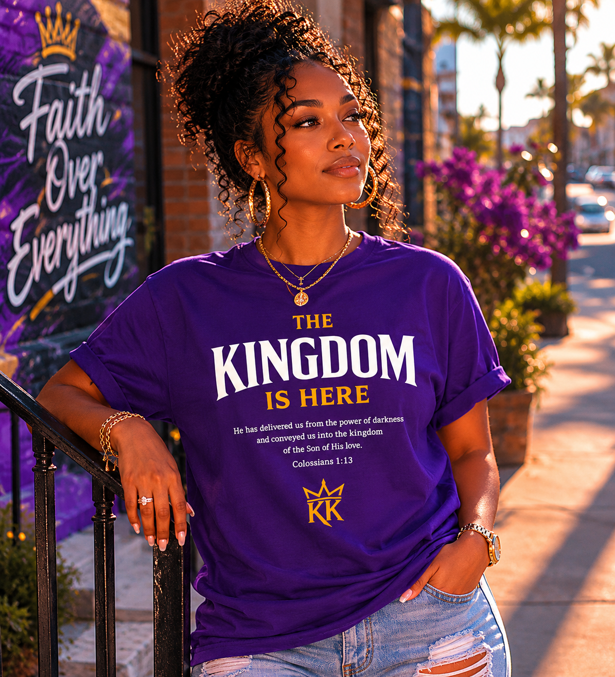 The Kingdom Is Here Tee — Colossians 1:13 | Kingdom Kame Garments