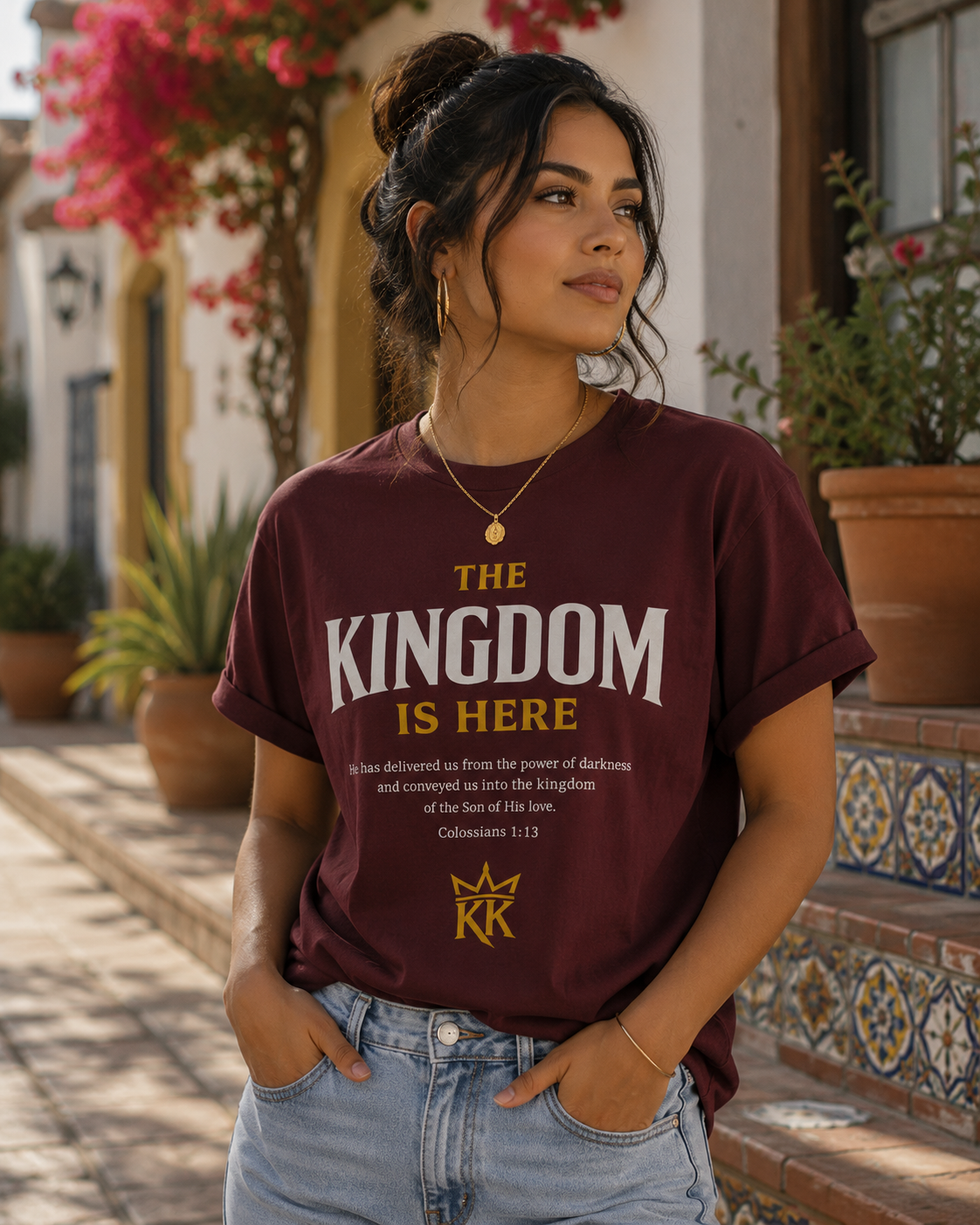 The Kingdom Is Here Tee — Colossians 1:13 | Kingdom Kame Garments