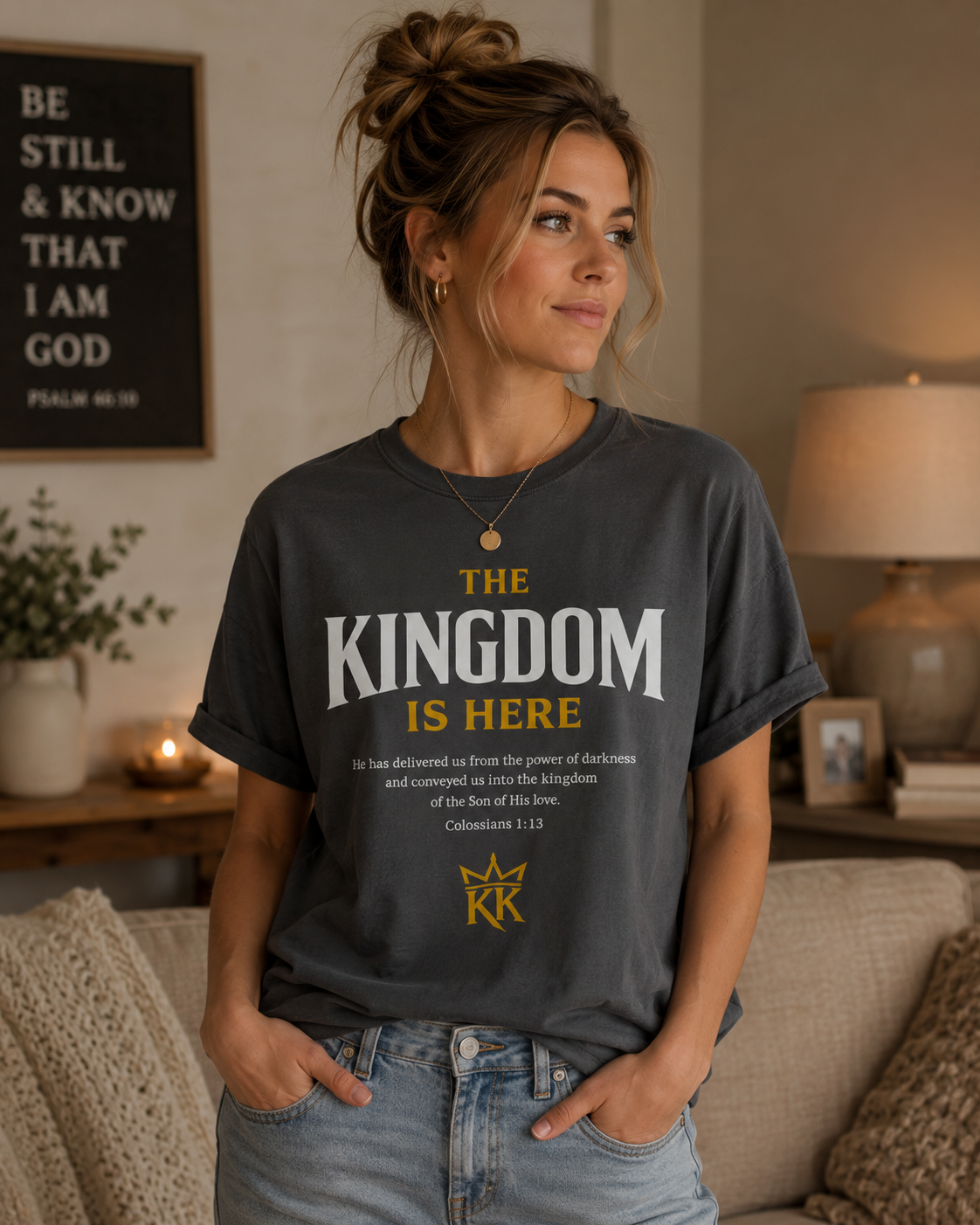 The Kingdom Is Here Tee — Colossians 1:13 | Kingdom Kame Garments