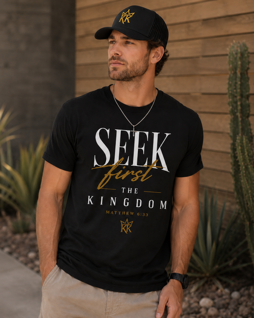 Kingdom Kame Crown Logo Foam Trucker Hat | Premium Christian Snapback
